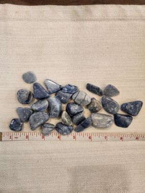Lot Of Tumbled Blue Adenturine Stones
